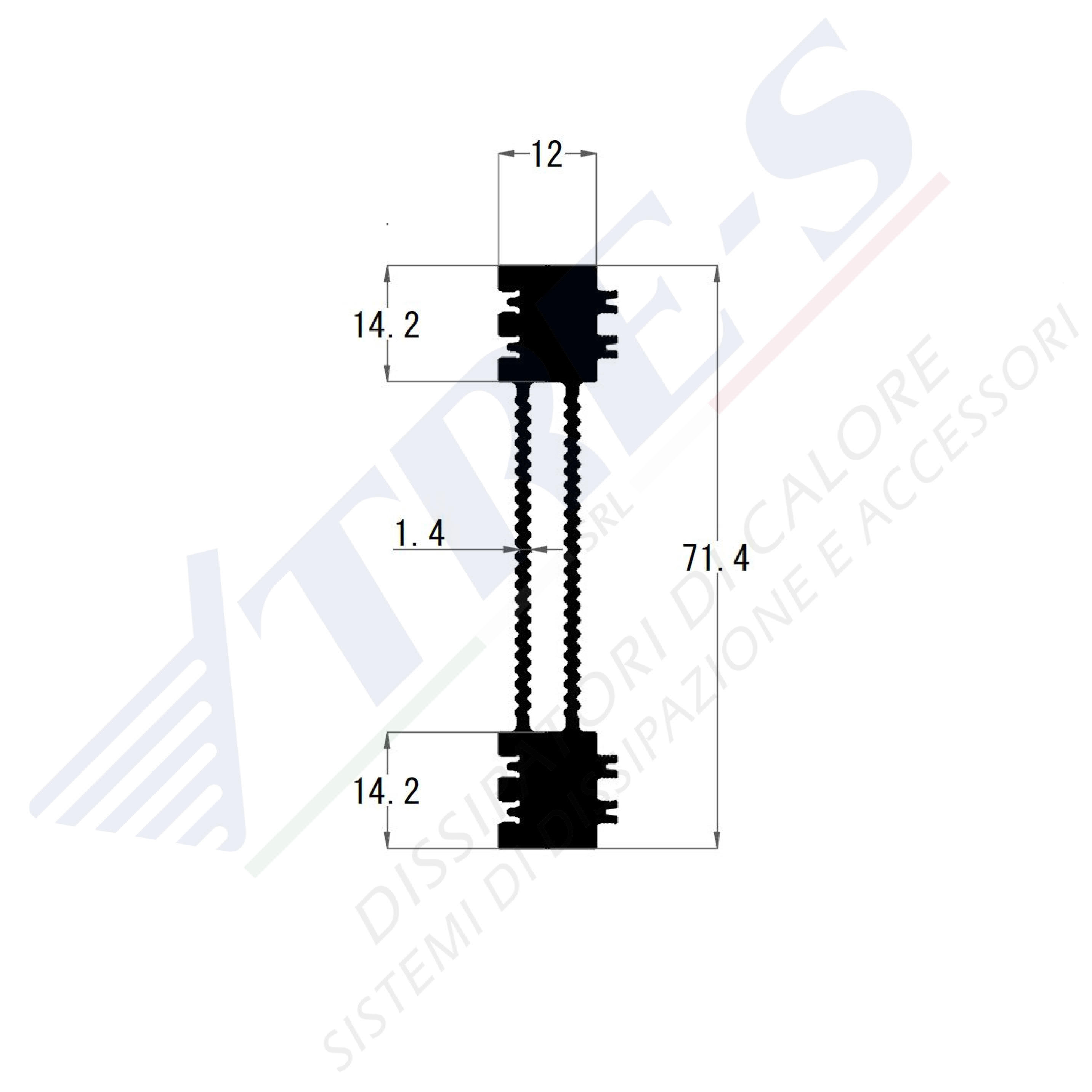 Dissipatore di calore PRI1042