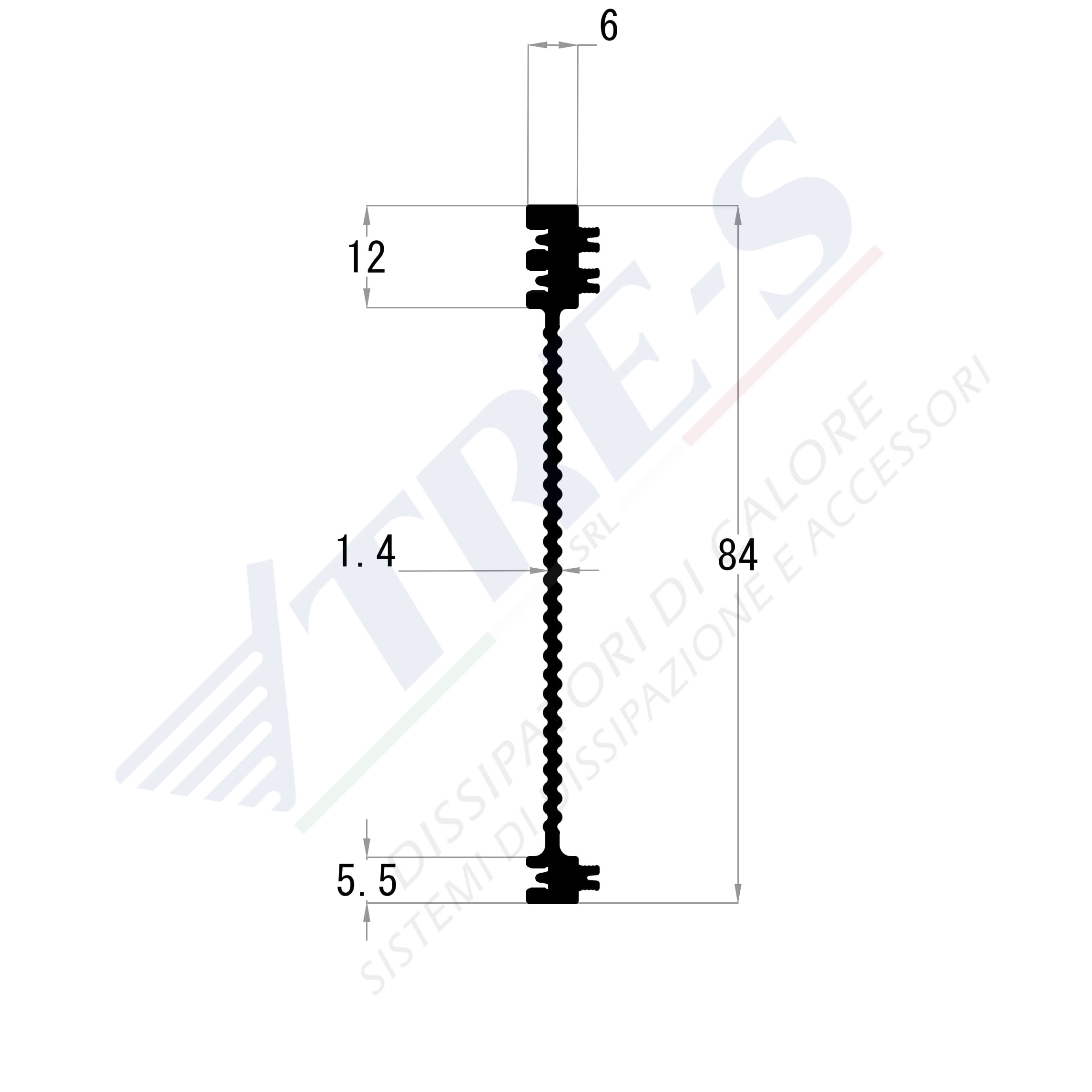 Dissipatore di calore PRI1049